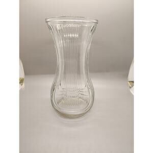 1980's Hoosier Clear Glass Vase #4086-B - 8-1/2" Tall -